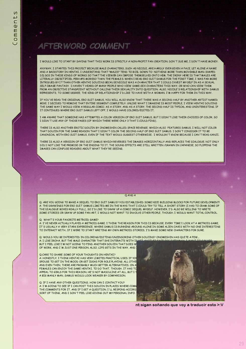 (SC40) [FREAKS (Onomeshin)] Erosuit Samus X (Metroid) [Spanish] [Colorized] [Decensored] [Incomplete] - Page 21