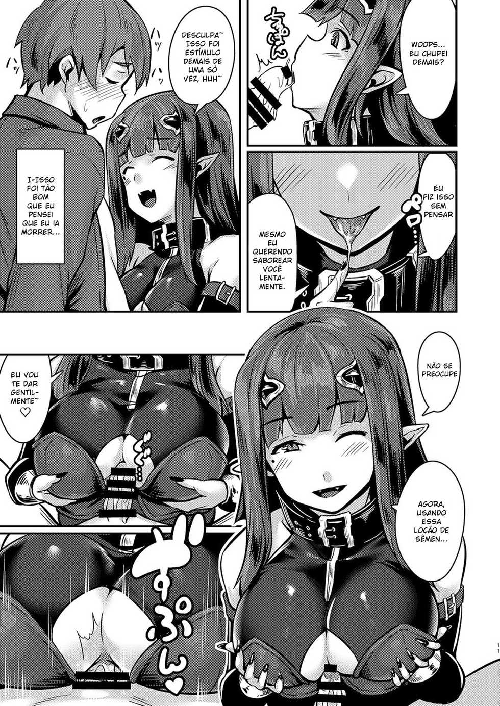 (C93) [graygreed (Usuki)] Yasashii Succubus-chan to [Portuguese-BR] [Rai Staz] - Page 10