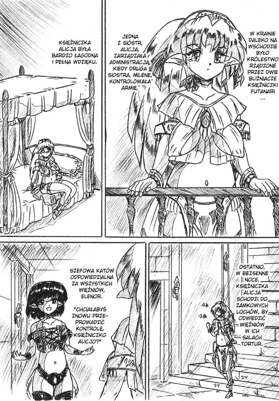 (C68) [Sumomo Dou (Sumomo EX)] Vivian Bessatsu 29 Hime-sama to Goumonheya Futanari Version  Bibian Anbetsu 29 The Princess And The Torture Chamber [Polish] - Page 2