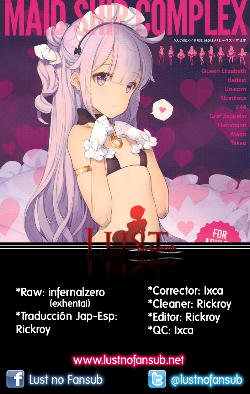 (C94) [Shoujo Kishidan (Oyari Ashito)] MAID SHIP COMPLEX - 9-nin no Yome Maid Kan to Higawari Sex Suru Hon (Azur Lane) [Spanish] [Lust no Fansub] - Page 22