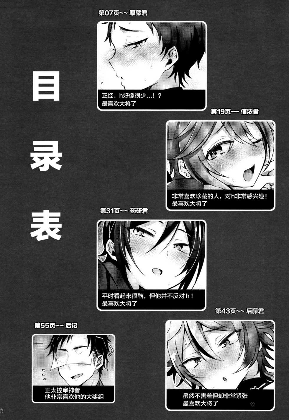 (Senka no Toki 10) [Mycology. (Ainari Yumu)] Taishou-gumi Taishou (Touken Ranbu)  [Chinese] [二齿漫个人汉化] - Page 6