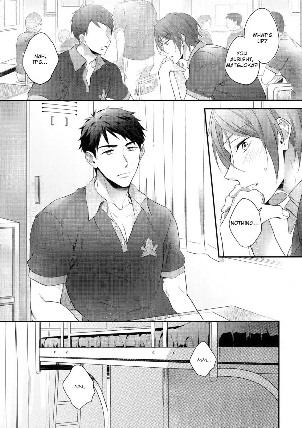(C90) [PureSlider. (Matsuo)] Matsuoka Rin no Hajimete Zenbu. | Rin Matsuoka's First Everything (Free!) [English] [Nemu] - Page 8