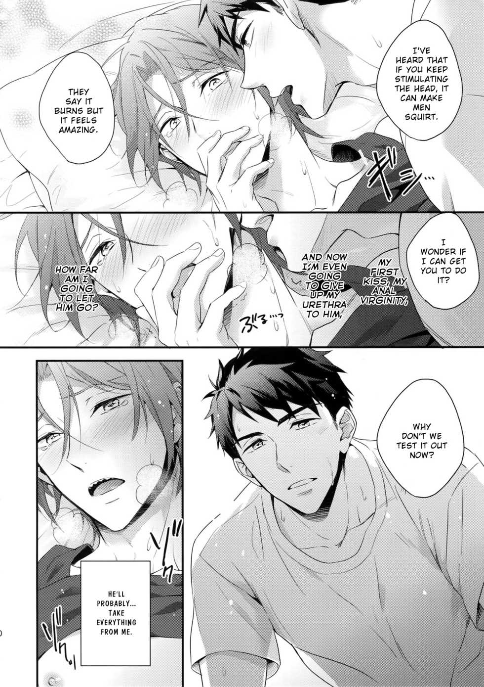 (C90) [PureSlider. (Matsuo)] Matsuoka Rin no Hajimete Zenbu. | Rin Matsuoka's First Everything (Free!) [English] [Nemu] - Page 19