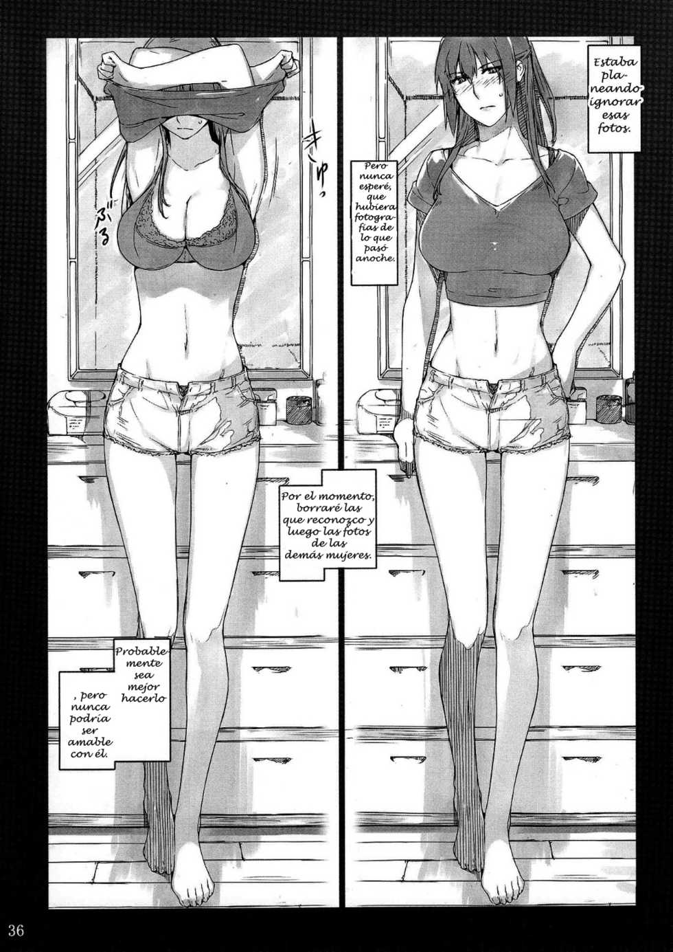 (C89) [MTSP (Jin)] Tachibana-san-chi no Dansei Jijou Shousetsu Ban Sashie + Omake no Hon [Spanish] - Page 35