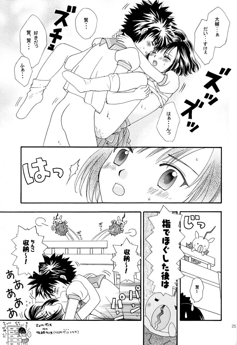 (C60) [Gomoku Gohan (Miyabi Yutaka)] Cutie Honey (Digimon Adventure) - Page 24