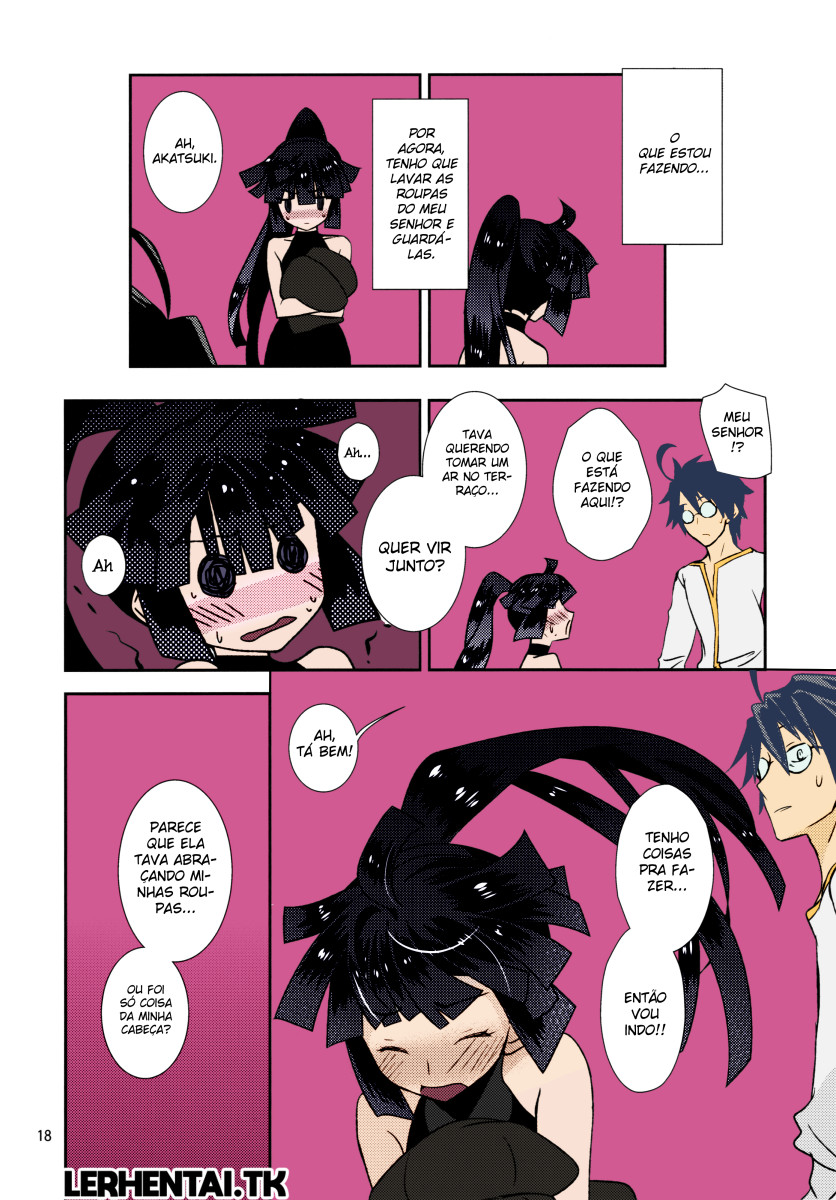 (C87) [Light Garden (Hikabe Sakuho)] Mousou Suru Akatsuki (Log Horizon) [Portuguese-BR] [Lobozero] [Colorized] - Page 15