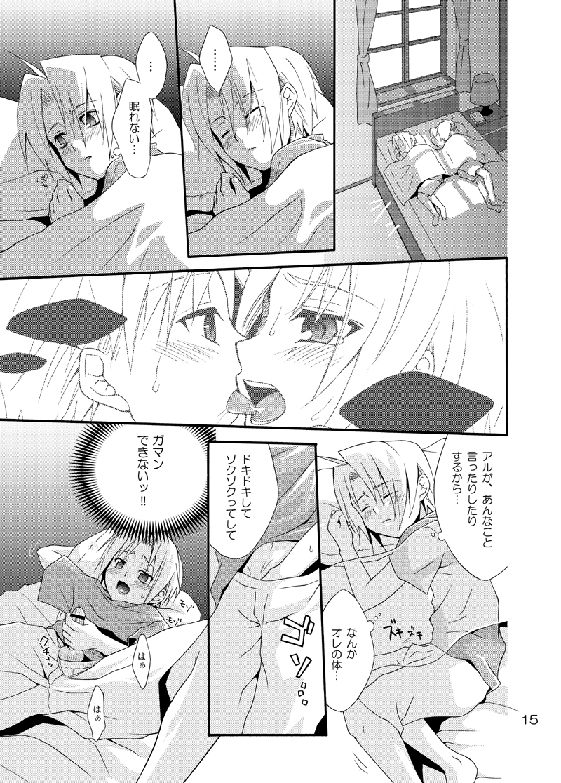 [Panda 4gou (Shima Kyousuke)] Kimame Ni Tsubu Iri (Fullmetal Alchemist) - Page 14