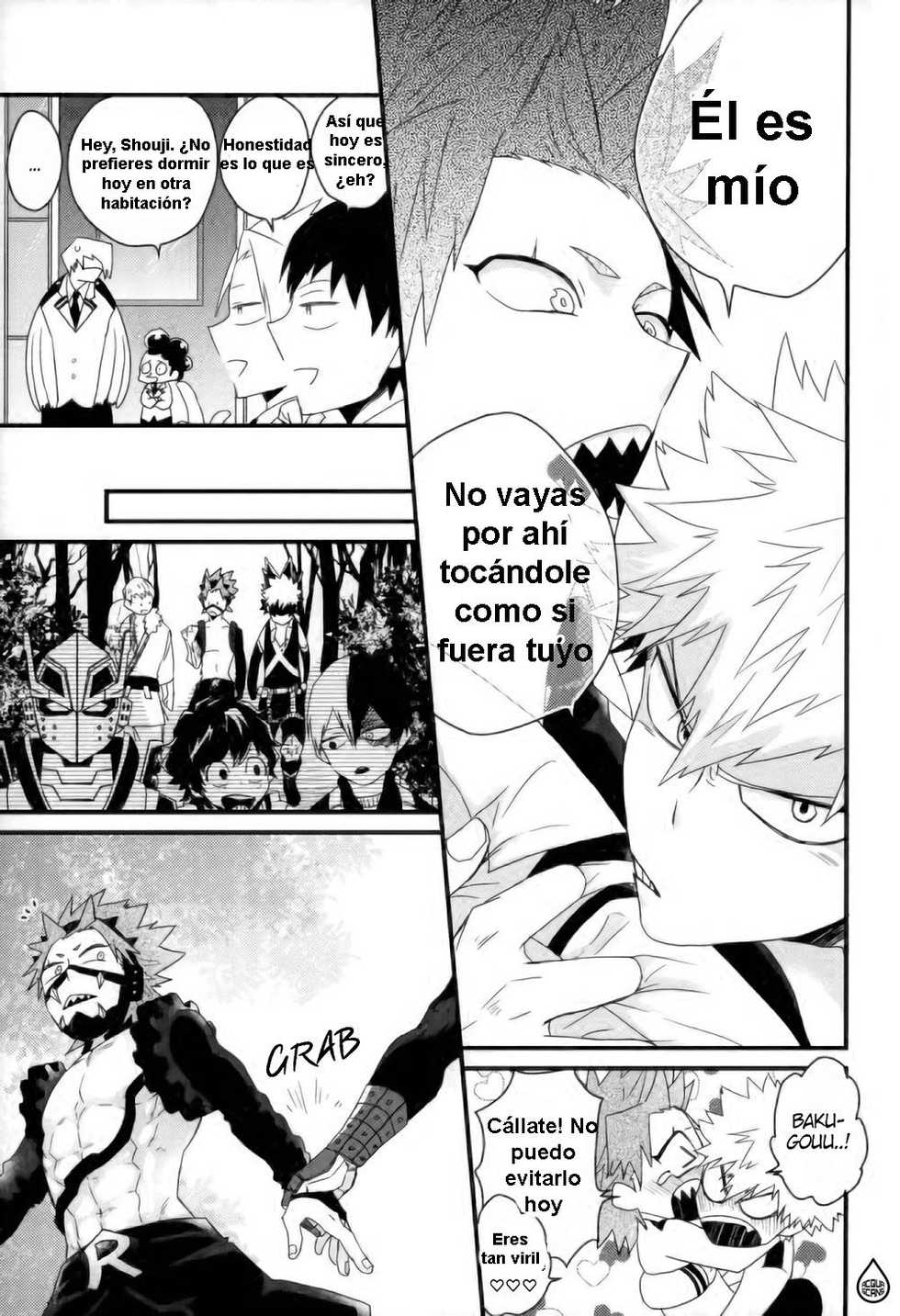 (CCOsaka109) [Ore JON (Manjiro)] Daisuki Nante Kyou Shika Iwa nee (Boku no Hero Academia) [Spanish] - Page 11