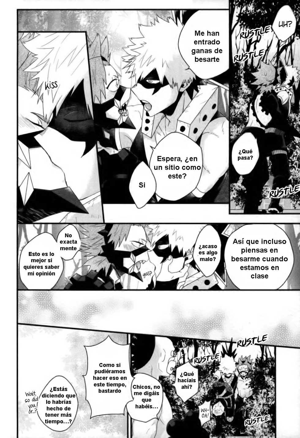 (CCOsaka109) [Ore JON (Manjiro)] Daisuki Nante Kyou Shika Iwa nee (Boku no Hero Academia) [Spanish] - Page 12