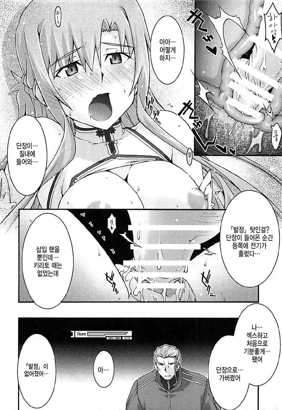 [sandglass (Uyuu Atsuno)] ochiru -asuna3- (Sword Art Online) [Korean] - Page 37
