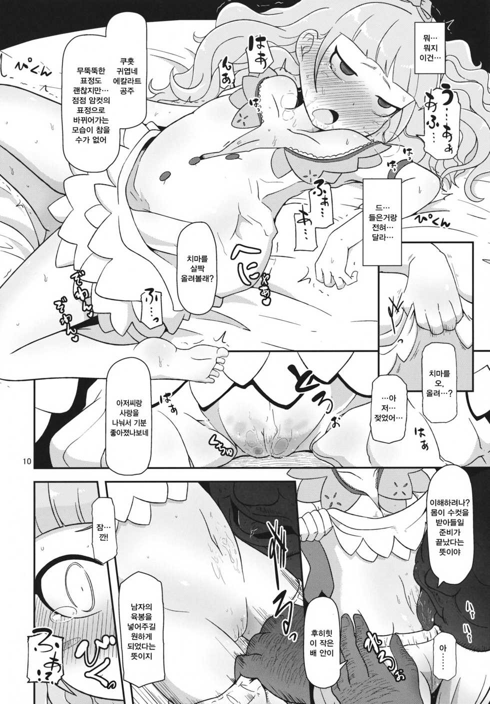 (COMIC1☆7) [HellDevice (nalvas)] Koukyuu Hime Hole | 고급 공주 구멍 (Ixion Saga DT) [Korean] [팀☆데레마스] - Page 9