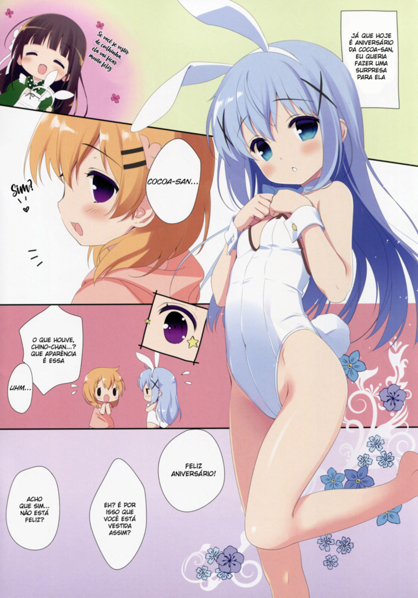 (COMIC1☆13) [Santa☆Festa! (Santa Matsuri)] Cocoa 0 (Gochuumon wa Usagi desu ka?) [Portuguese-BR] [DiegoVPR] - Page 2