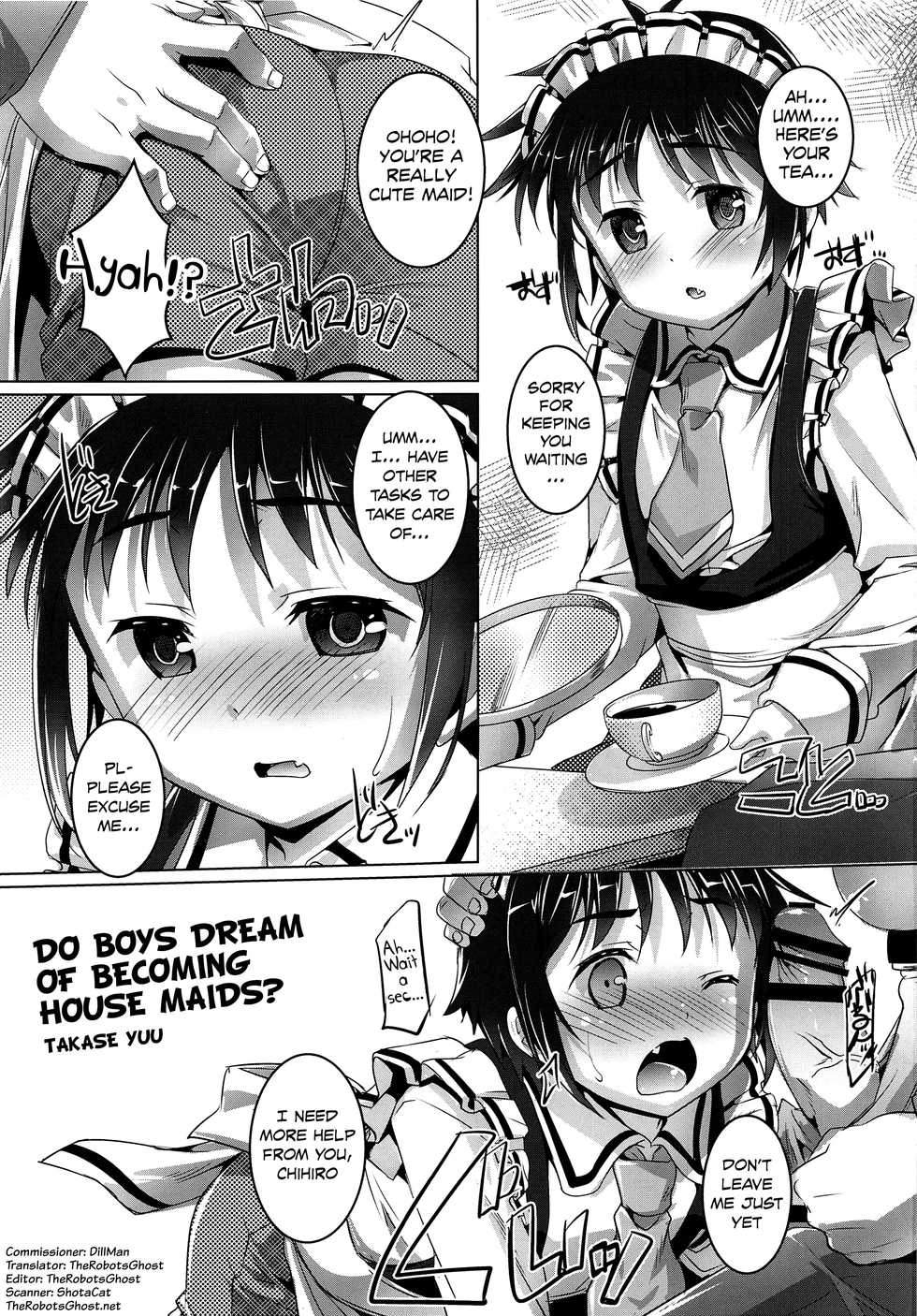 (Shota Scratch 29) [Studio Rakkyou (Takase Yuu)] Shounen wa Kaseifu no Yume o Miru ka? (Shounen Maid) [English] {TheRobotsGhost} - Page 2
