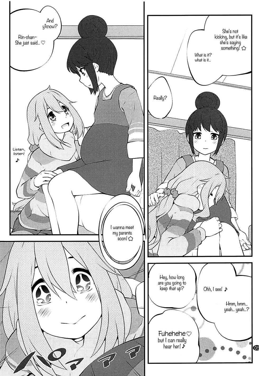 (C94) [Purimomo (Goyac)] Sankakkei no, Himitsu | Triangle Secret (Yuru Camp) [English] {WSDHANS} - Page 4