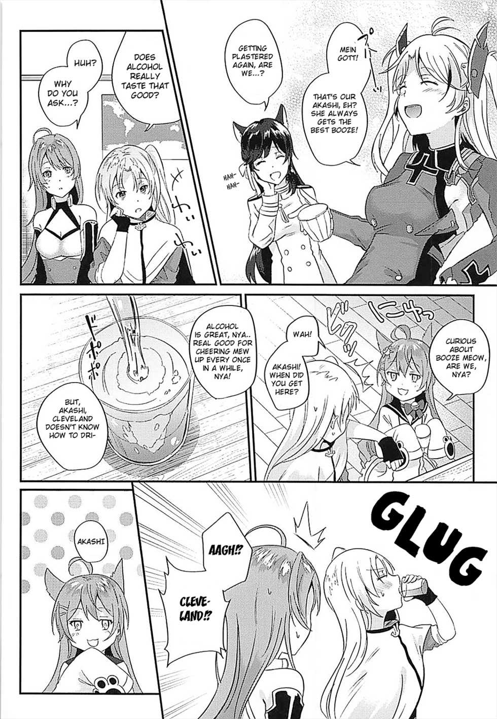 (COMIC1☆13) [latelate (Chikubai)] Cleveland to Yoidore Ecchi | Drunk Sex with Cleveland (Azur Lane) [English] - Page 3