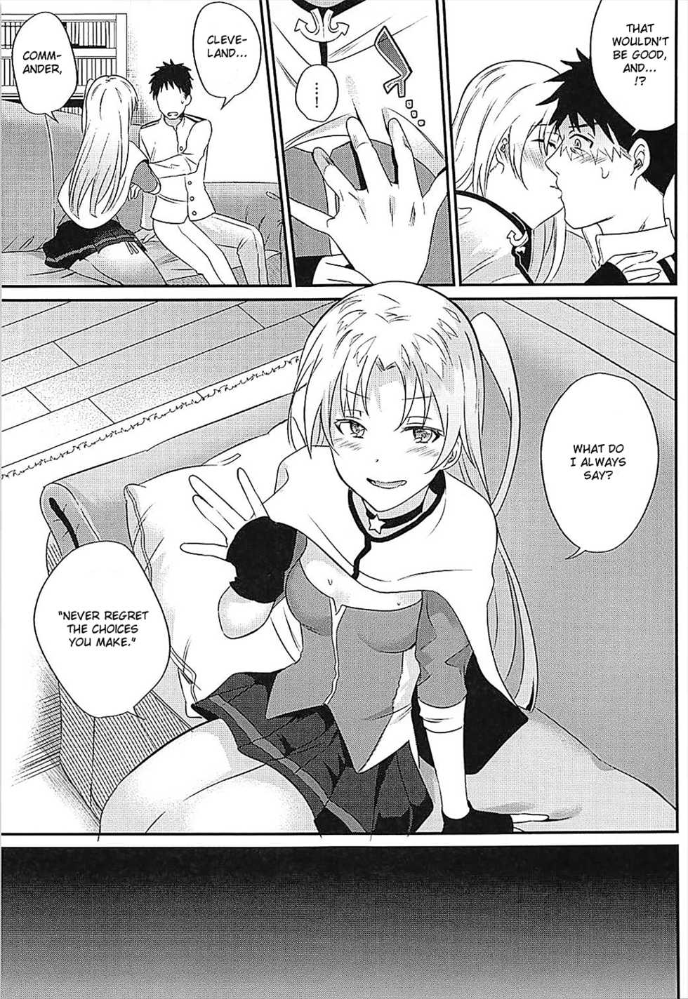 (COMIC1☆13) [latelate (Chikubai)] Cleveland to Yoidore Ecchi | Drunk Sex with Cleveland (Azur Lane) [English] - Page 8