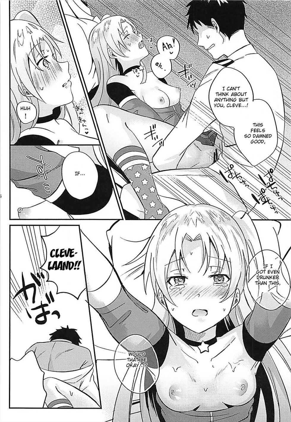 (COMIC1☆13) [latelate (Chikubai)] Cleveland to Yoidore Ecchi | Drunk Sex with Cleveland (Azur Lane) [English] - Page 15