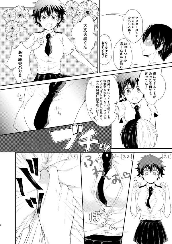 (Mi-tsukiu] Todoroki Izuru ♀ shinkan sanpuru (Boku no Hero Academia)sample - Page 3