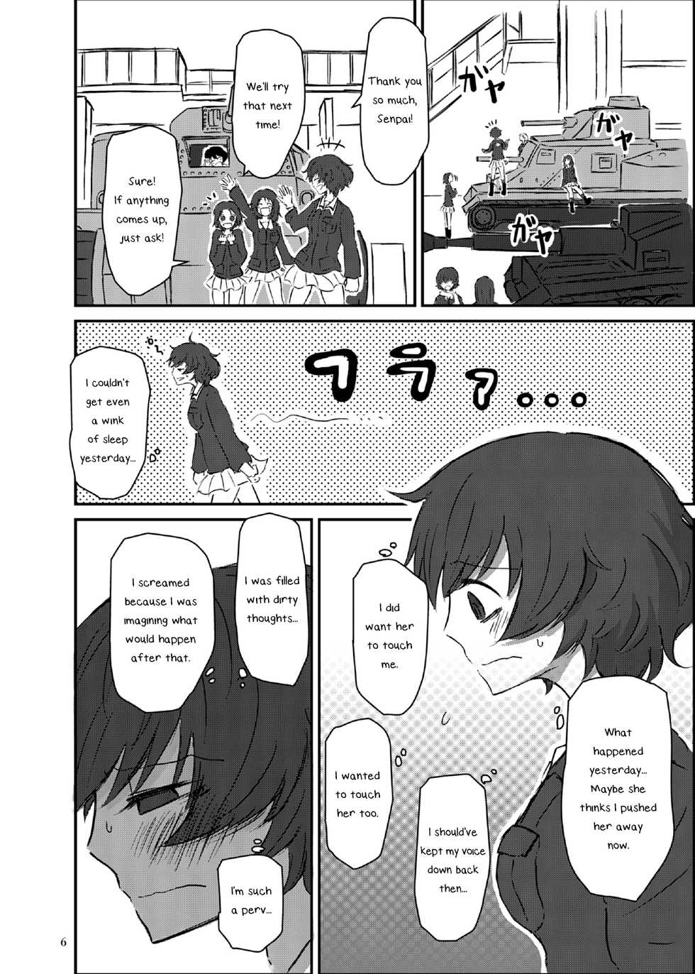 (Panzer Vor! 15) [Ooarai Nourakudou (Noumen)] Bouhatei wa Takaku Moroi | The Higher the Breakwater, the Quicker It Is to Crumble (Girls und Panzer) [English] [Yuri-ism] - Page 6