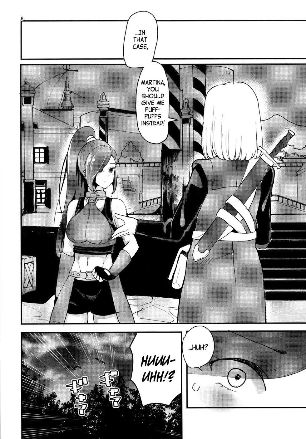 [Ugokuna pharmacy θ (ababari)] Martina ga Puff-Puff jou no Kawari ni Puff-Puff Shite Kureru Hon | A Martina-performs-PUFF-PUFF-instead-of-the-Puff-Puff-Girl comic (Dragon Quest XI) [English] [EHCOVE] [Digital] - Page 6