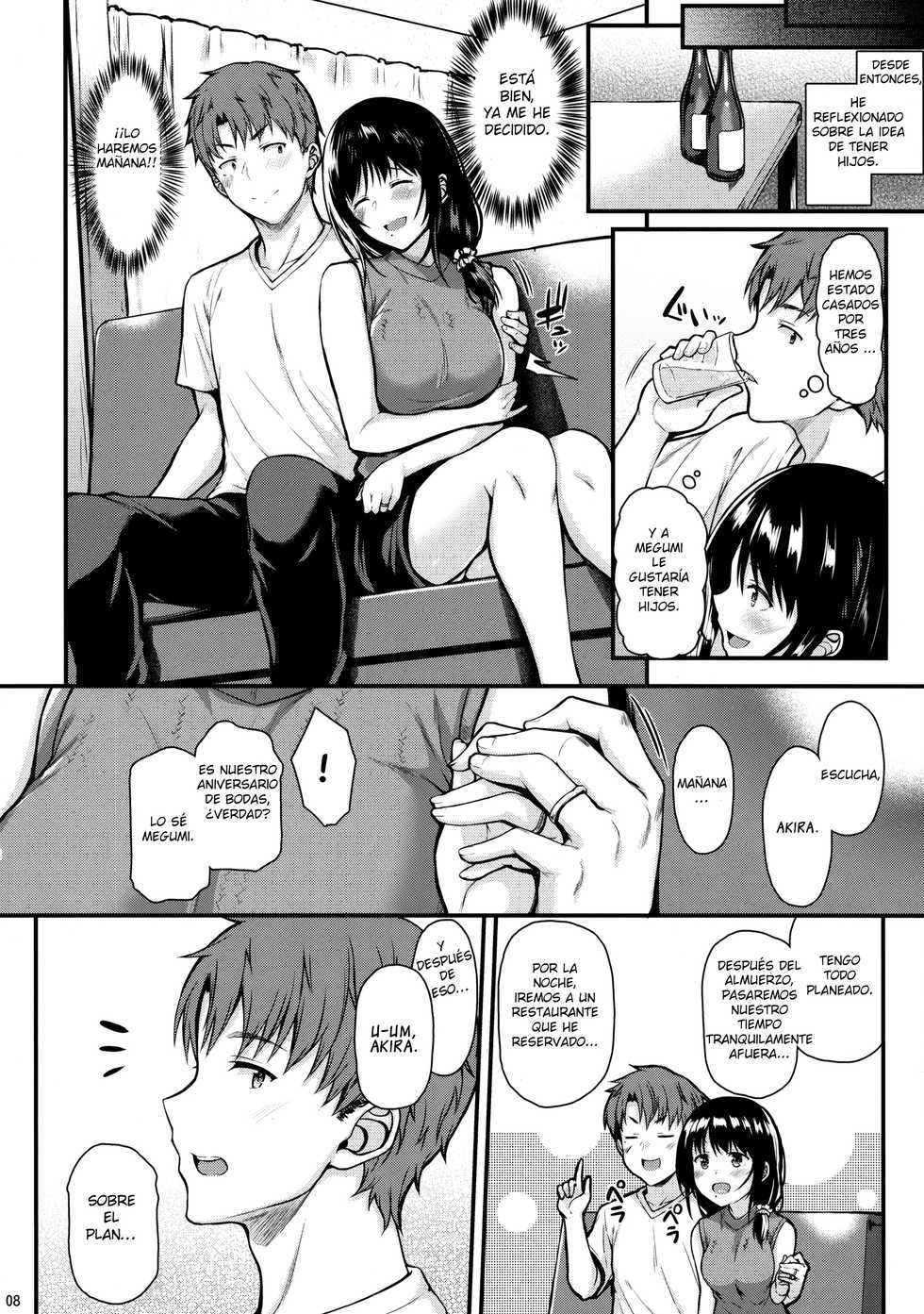 (COMIC1☆13) [Tonpuuratei (Saemon)] Megumi-san to Kozukuri Ecchi |  Haciendo un Bebe con Megumi [Spanish] [JhonHengontai94] - Page 7