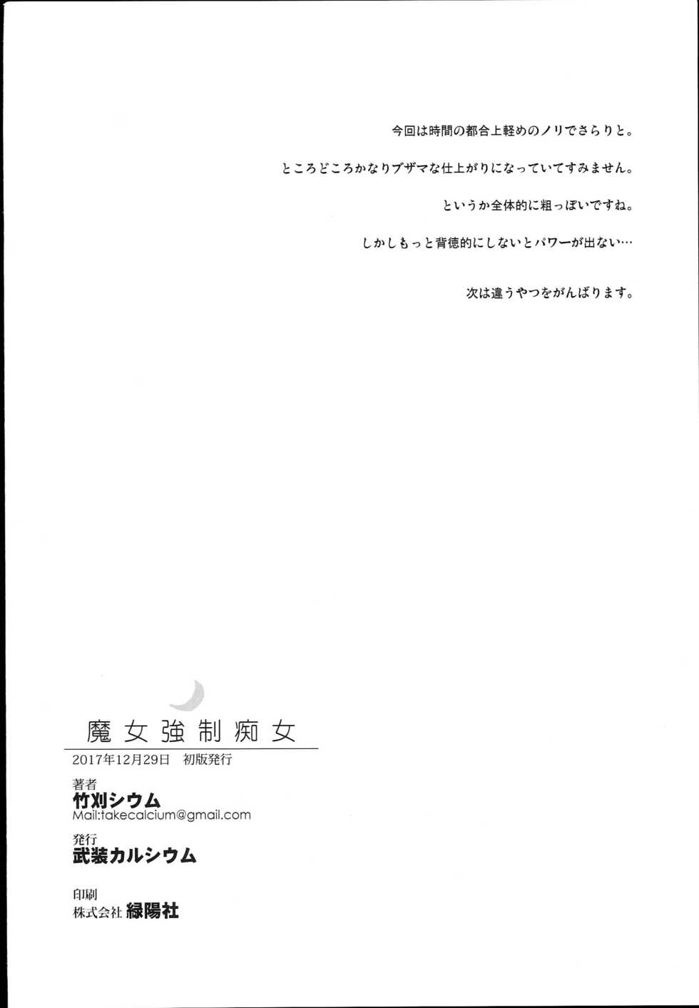 (C93) [Armament Calcium (Take Calcium)] Majo Kyousei Chijo (Touhou Project) [Korean] - Page 30