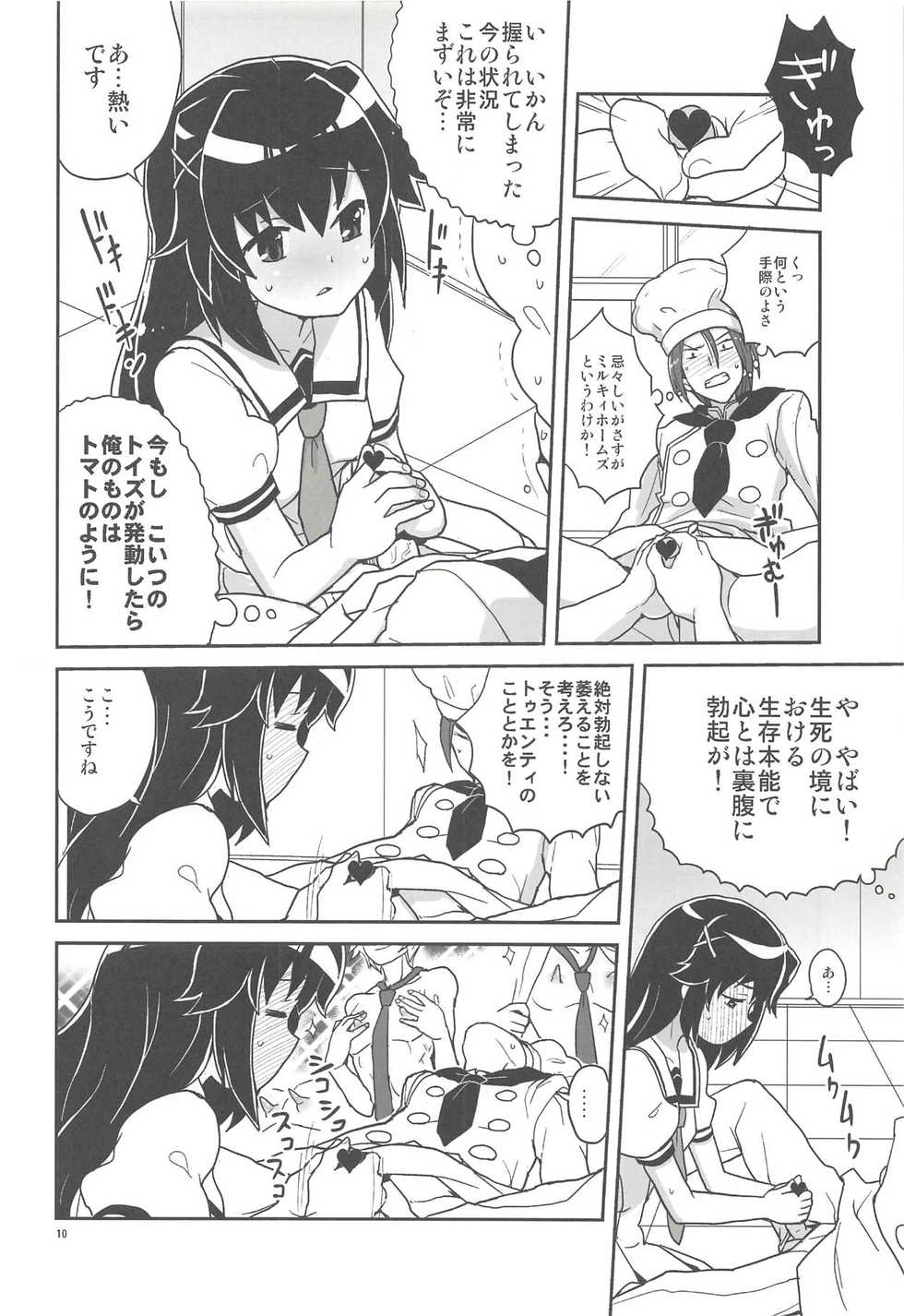 (C80) [Zenra Restaurant (Heriyama)] Elly-san Sore Ikura Suru to Omotteru no (Tantei Opera Milky Holmes) - Page 9