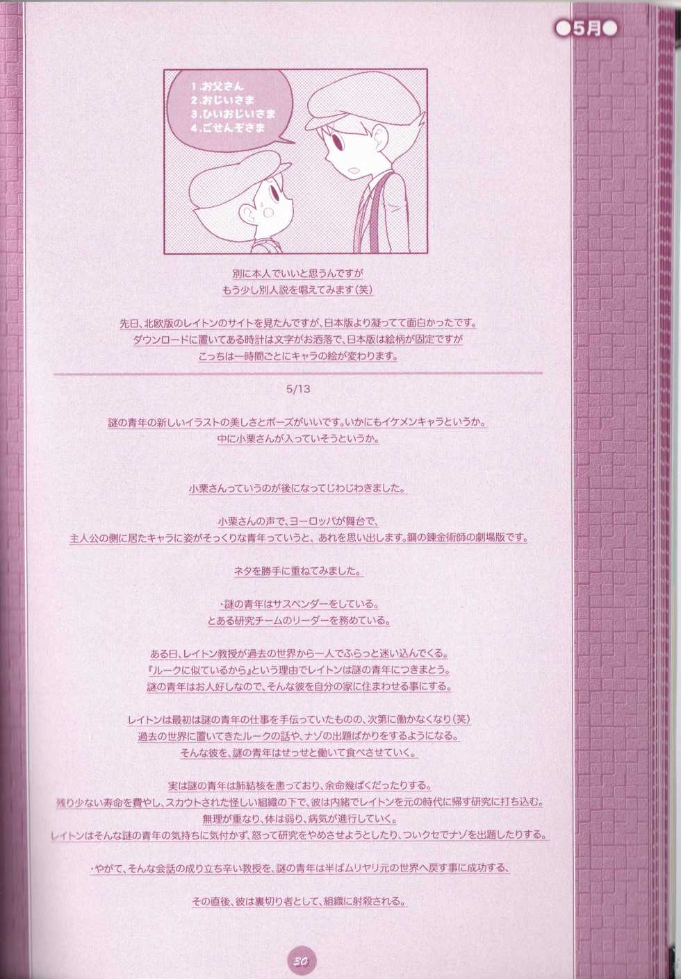(C75) [M Kichibeya (Uchida Junta)] Yoru no Tobacchiri (Professor Layton) - Page 32
