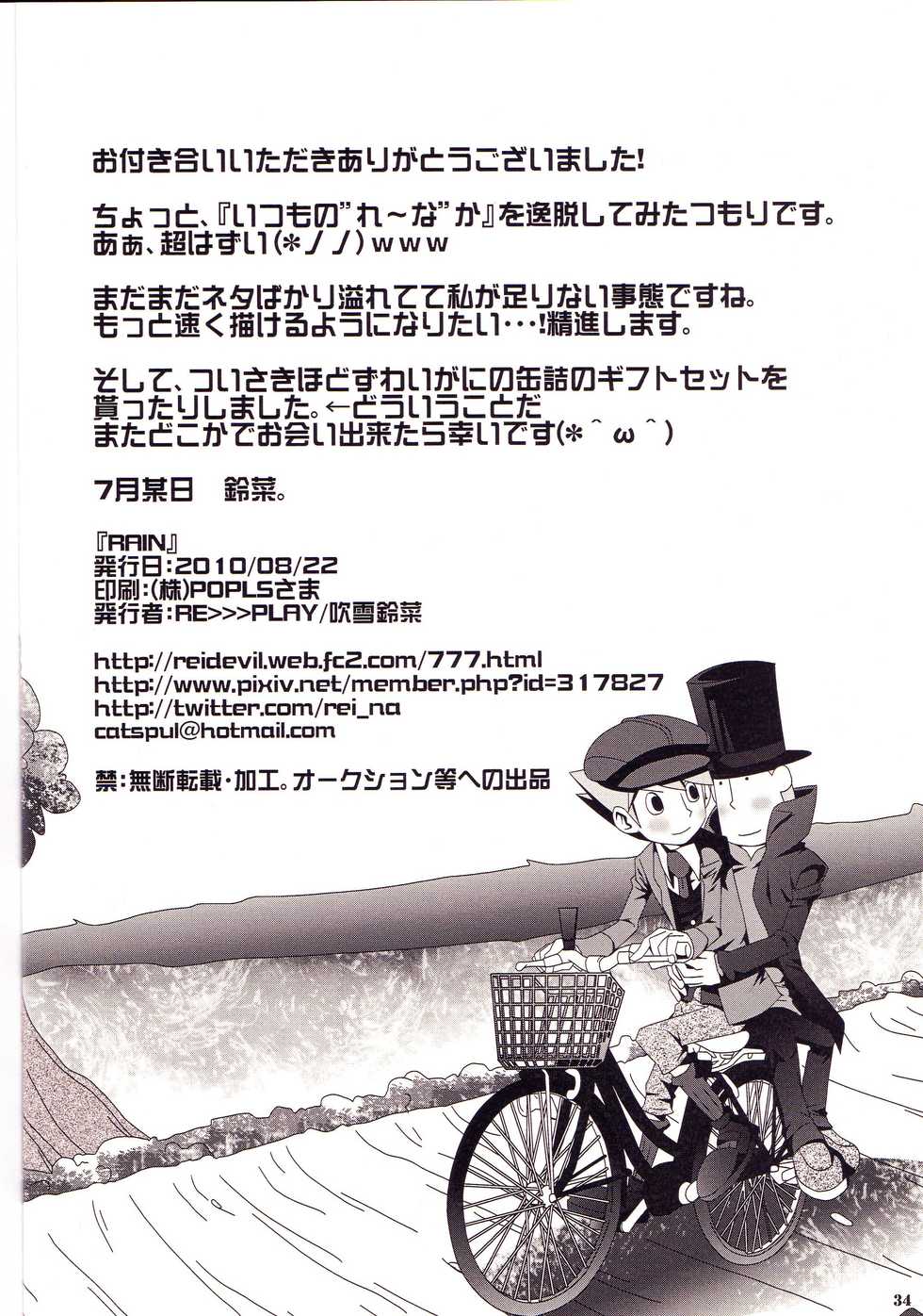 (SUPERKansai16) [RE>>>PLAY (Fubuki Reina)] Rain (Professor Layton) - Page 34