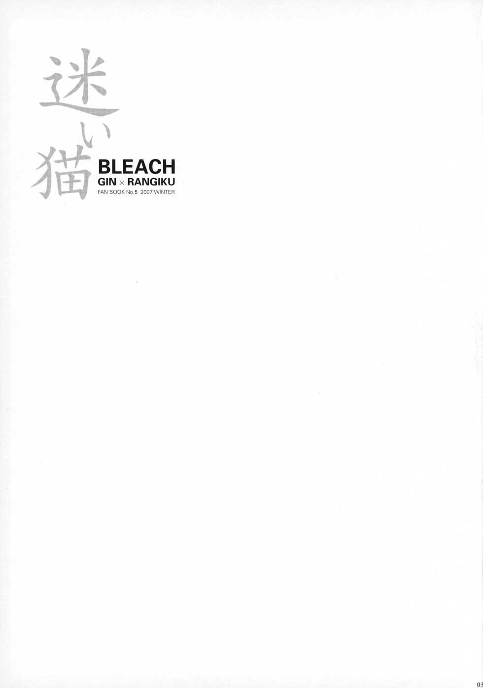 (C73) [Purincho. (Purin)] Mayoi Neko (Bleach) - Page 4