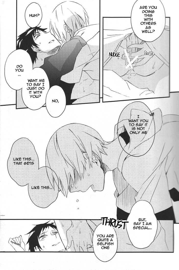 (SC48) [Blue-SYSTEMa (Usa)] Red, White, and Black (Durarara!!) [English] - Page 26
