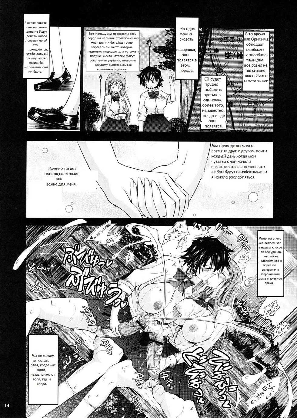 (C73) [Garyuh-Chitai (TANA)] Aki-Akane Chuuhen (Bleach) [Russian] - Page 13