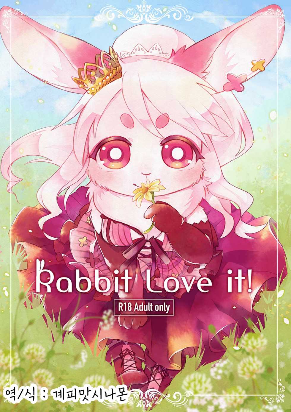 (Kemoket 5) [moffle (mabo)] Rabbit Love it! [Korean] - Page 1