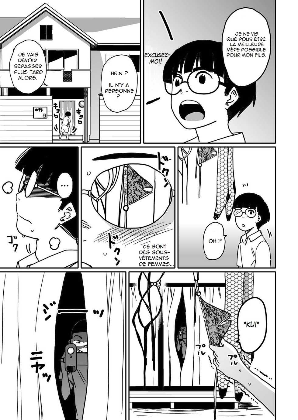 [Hana Hook] Hahaoya Shikkaku Watashi to Musuko no Mesu Buta Netorare Seikyouiku [French] [Anatoh] - Page 5
