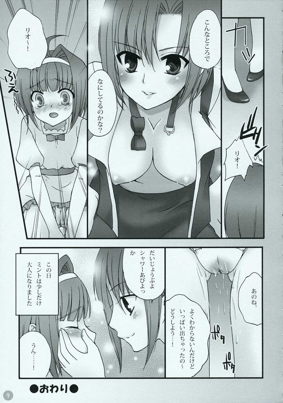 (MenComi38) [Petica (Mikamikan)] Girls Paradise (Super Black Jack) - Page 8