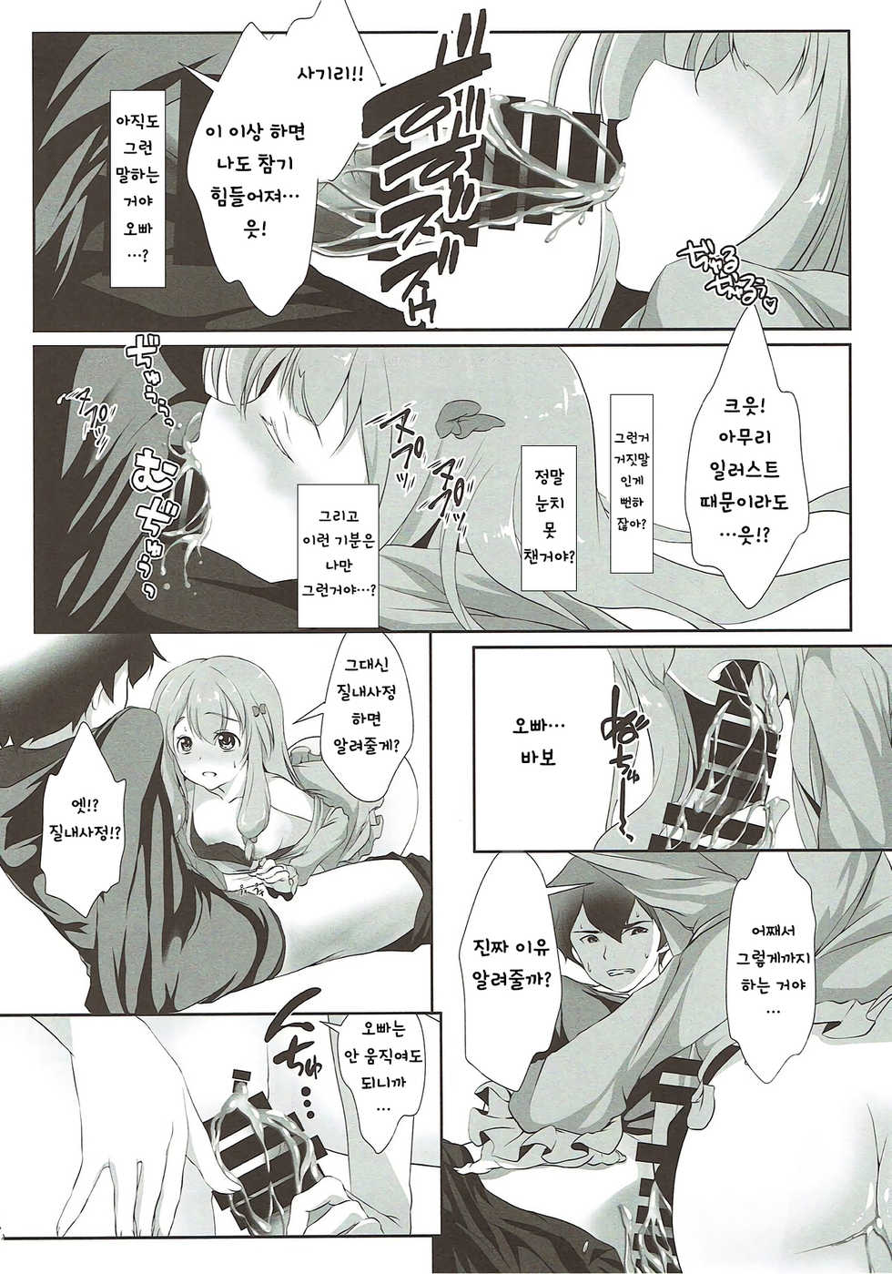 (C92) [INDEX:410 (Shindou Mayumi)] Nii-san... Dopyu Dopyu Shite (Eromanga Sensei) [Korean] [Team Owner] - Page 12