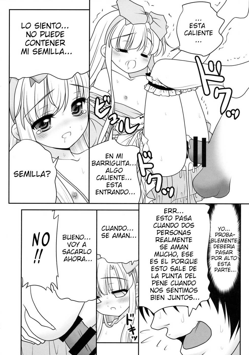 (C89) [Yosutebito na Mangakaki (Tomoki Tomonori)] Naka ni Dashichau Koibito Gokko (Alice in Wonderland) [spanish] - Page 30