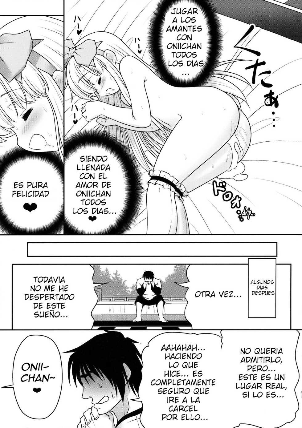 (C89) [Yosutebito na Mangakaki (Tomoki Tomonori)] Naka ni Dashichau Koibito Gokko (Alice in Wonderland) [spanish] - Page 39