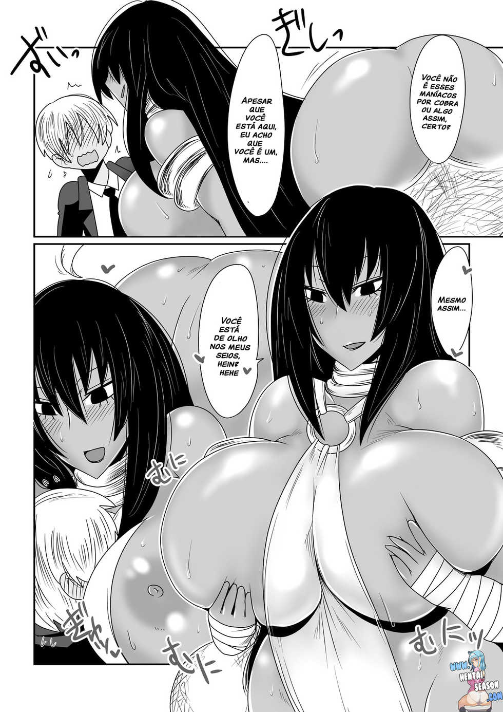 [Hroz] Ishuzoku to Dekiru Shoukan -Kasshoku Hebihime Hen- [Portuguese-BR] [Hentai Season] - Page 4