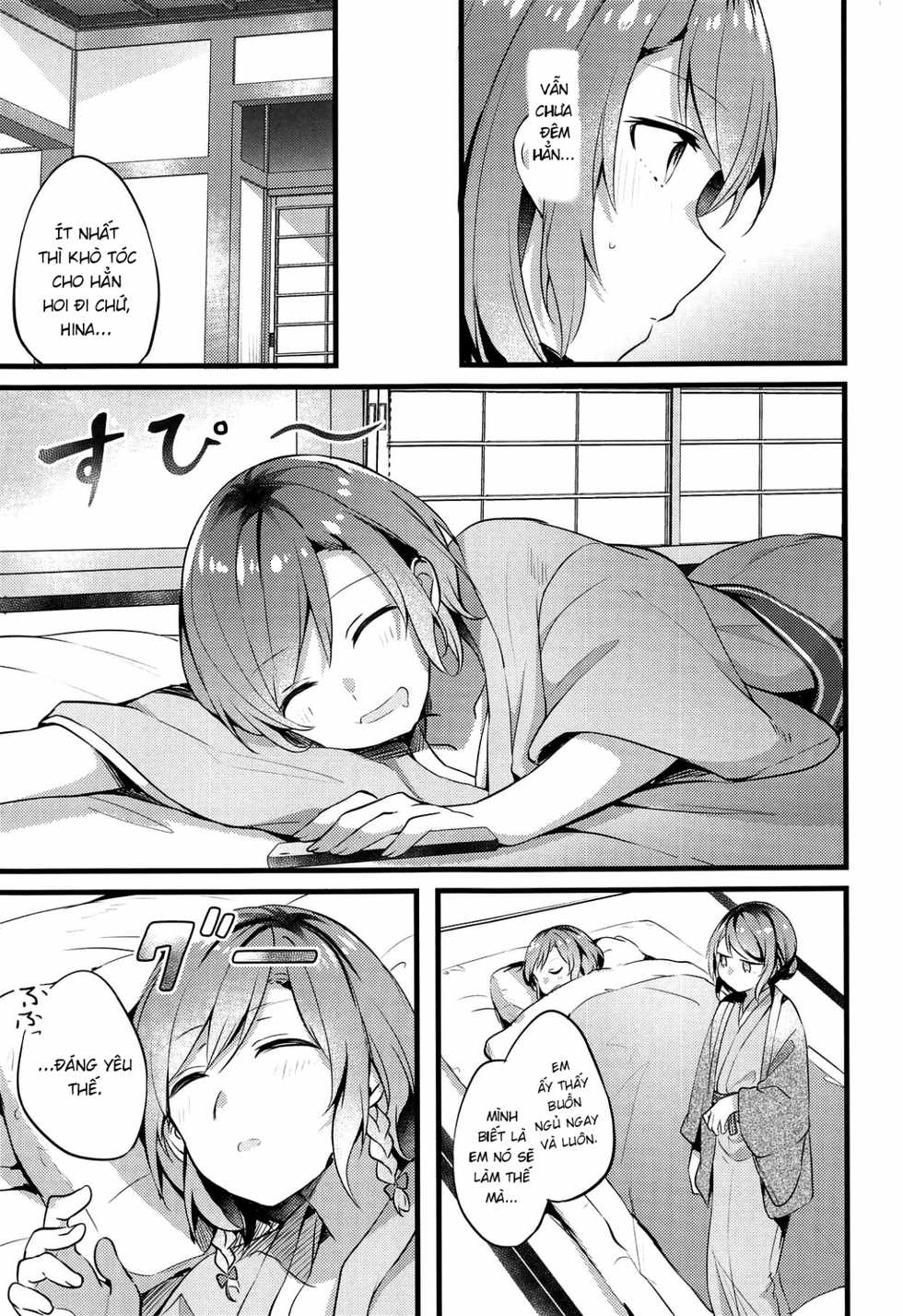 (BanG Dreamer's Party! 5th STAGE) [Hatakewotagayasudake (Mikanuji)] Ryokan de Kimi to Touhikou (BanG Dream!) [Vietnamese Tiếng Việt] [Shinto] - Page 9