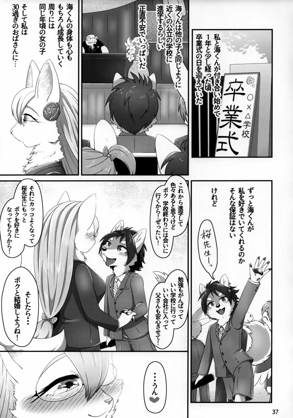 (Kansai! Kemoket 7) [Harugumo. (Negoya)] Chiisana Kare to no Sutekina Koi no Ohanashi - Page 36