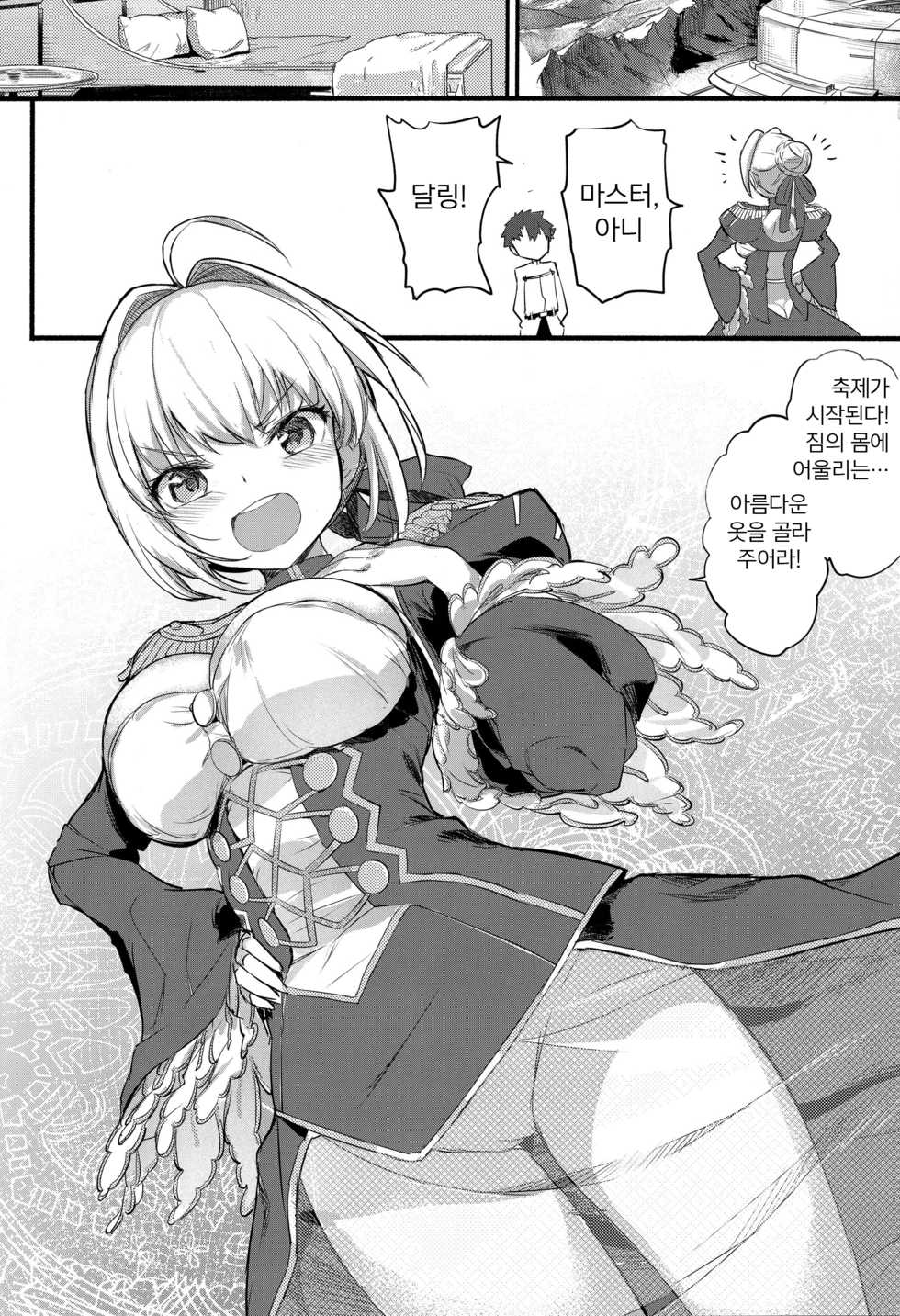 (C94) [Crystal] Nero Matsuri no Mae ni Yatta!! | 네로제 전에 했다!! (Fate/Grand Order) [Korean] [팀 마스터] - Page 2