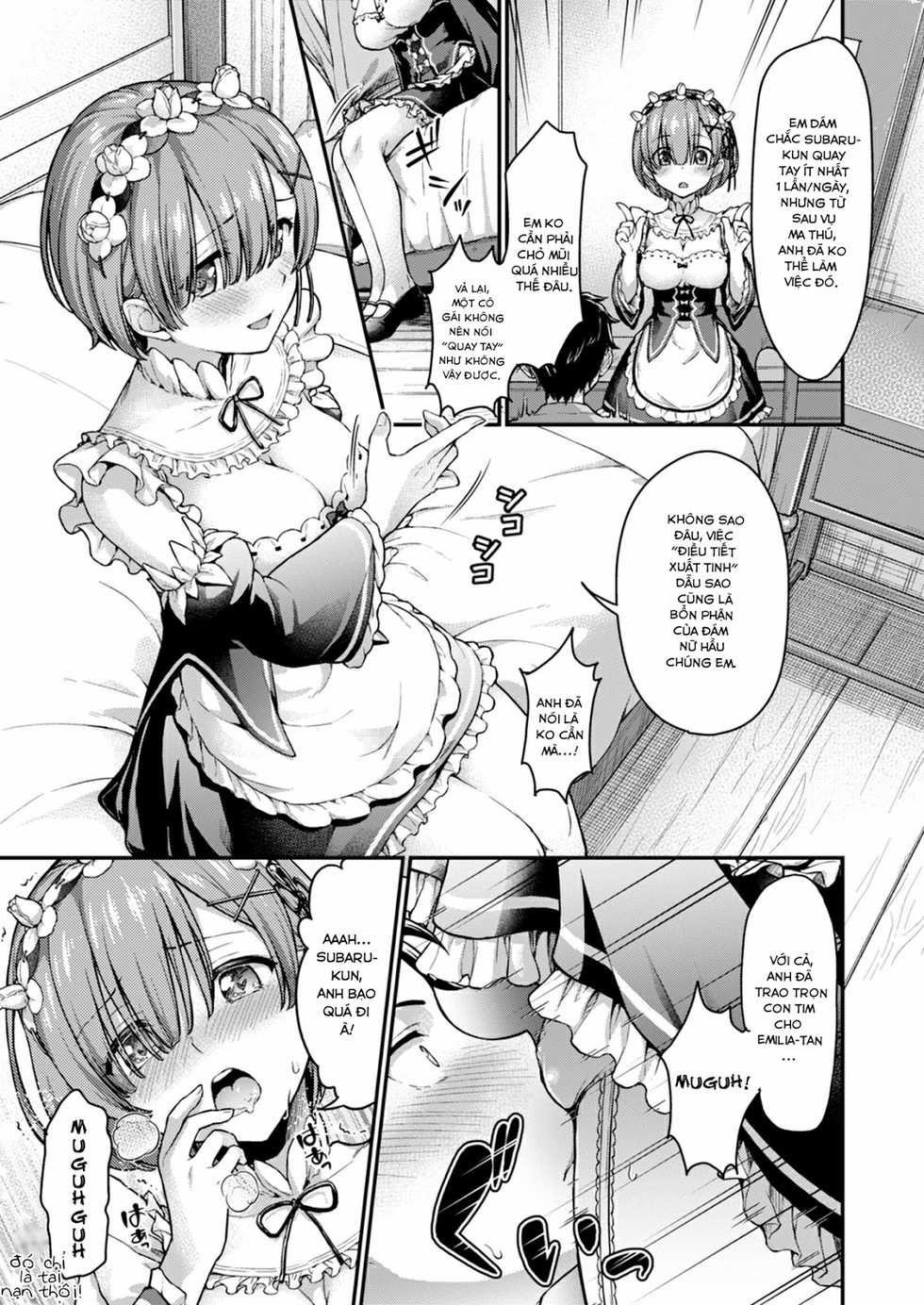 [Shimashima-PNT (Punita)] Ecchi kara Hajimeru Fujun Isei Kouyuu - illicit sexual relationship (Re:Zero kara Hajimeru Isekai Seikatsu) [Vietnamese Tiếng Việt] [Heaven Of The Fuck] [Digital] - Page 4