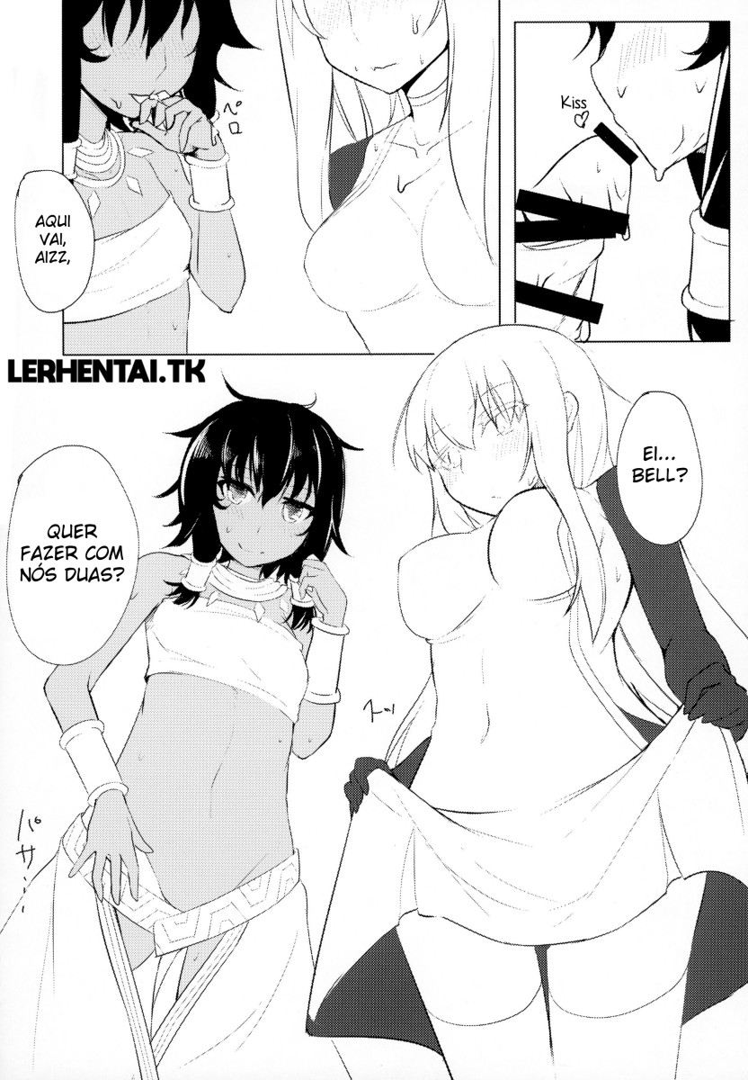 (C88) [Faker's Manual (Rindoh)] Doukeshi-tachi no Seitankyoku | Sexual Tale of Loki Familia (Dungeon ni Deai o Motomeru no wa Machigatteiru Darou ka) [Portuguese-BR] [Lobozero] - Page 10