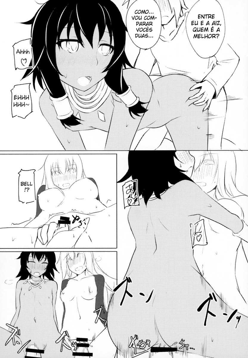 (C88) [Faker's Manual (Rindoh)] Doukeshi-tachi no Seitankyoku | Sexual Tale of Loki Familia (Dungeon ni Deai o Motomeru no wa Machigatteiru Darou ka) [Portuguese-BR] [Lobozero] - Page 18