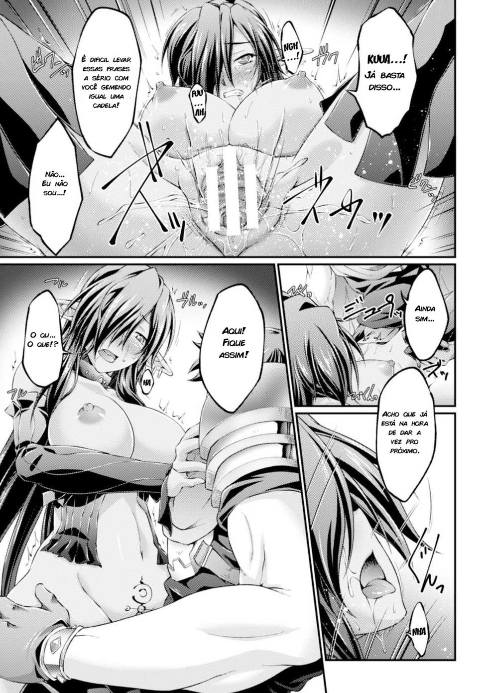 [Ootsuki Wataru] Kuroinu ~Kedakaki Seijo wa Hakudaku ni Somaru~ THE COMIC Ichi no Toride (Heroine Pinch Vol. 2) [Portuguese-BR] [zk3y] [Digital] - Page 15