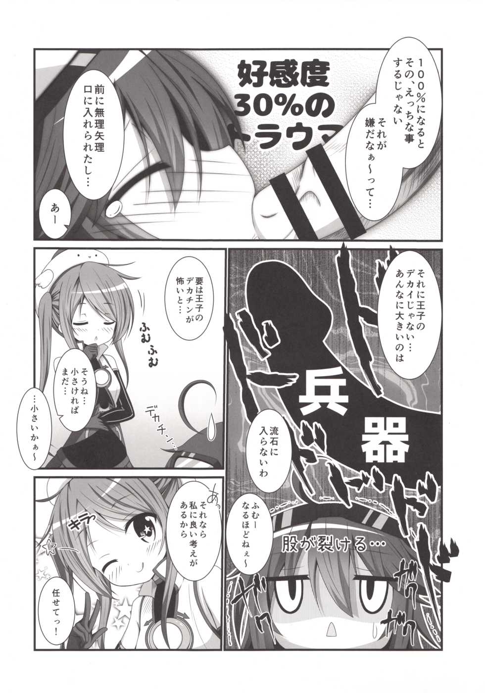 (C91) [Pettanko! (Koshiriro)] Kanon-chan to Shotakko Ouji-chan (Sennen Sensou Aigis) - Page 3