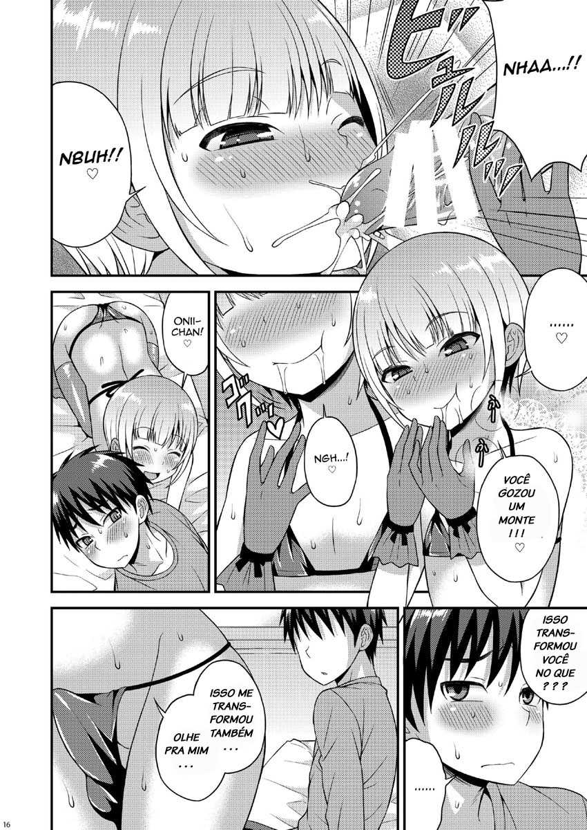 [Datsuryoku Kenkyuukai (Kanbayashi Takaki)] Yuuwaku Shite Kuru Otouto [Portuguese-BR] [LIANEF] [Digital] - Page 14