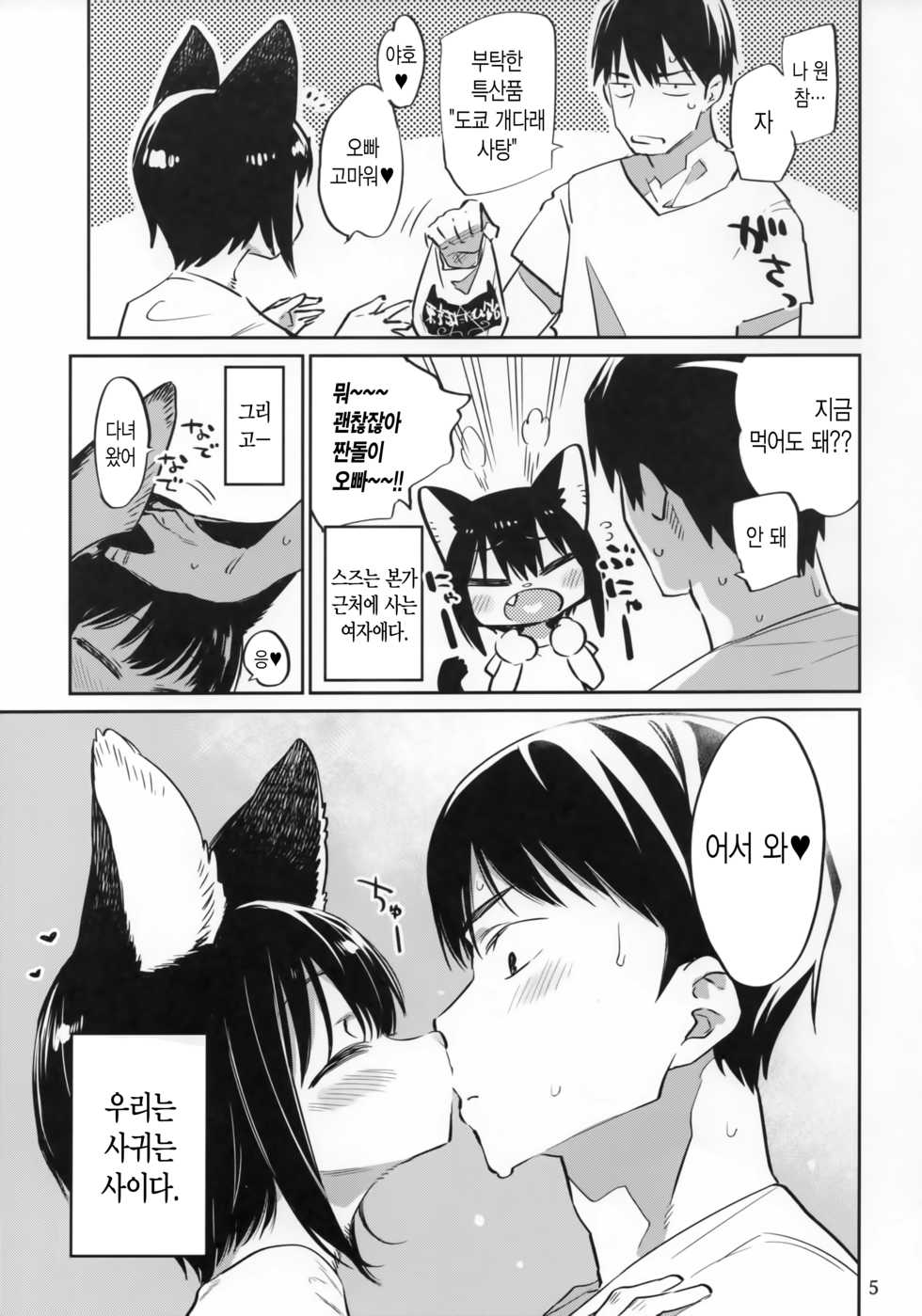 (Kansai! Kemoket 7) [Mizone Doubutsuen (Mizone)] Tokyo Matatabi Ame  | 도쿄 개다래 사탕 [Korean] - Page 4