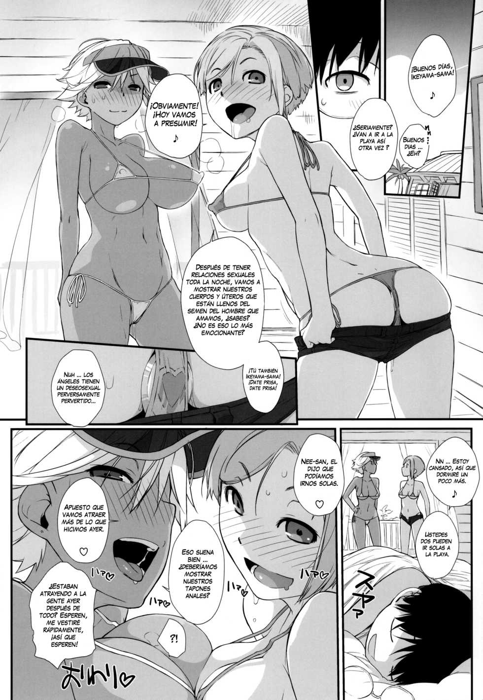 (C92) [Yokoshimanchi. (Ash Yokoshima)] 2ANGELS SUMMER SEX! [Spanish] [Biblioteca Hentai] - Page 19